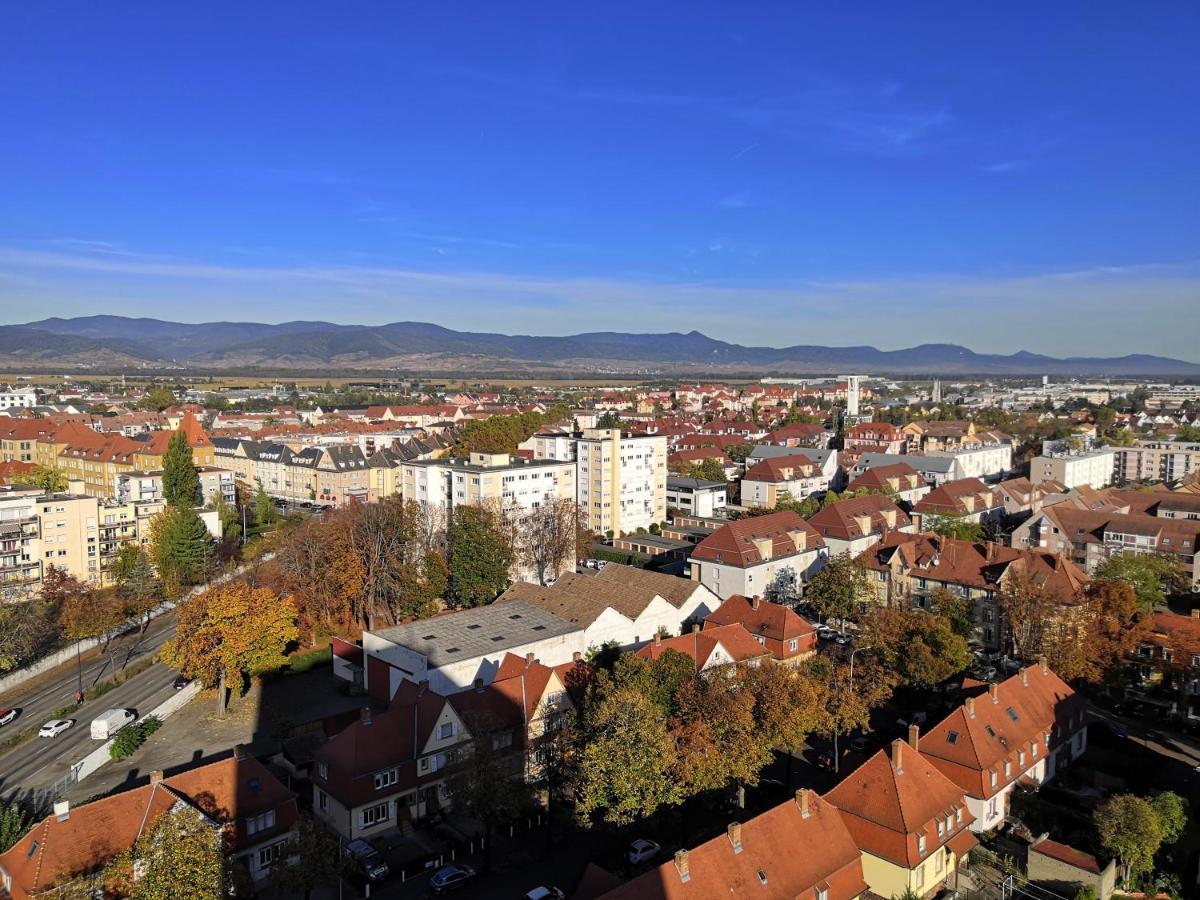 Bel Appartement Avec Vue Splendide Sur Toute La Ville De Colmar - Parking Gratuit Exterior foto
