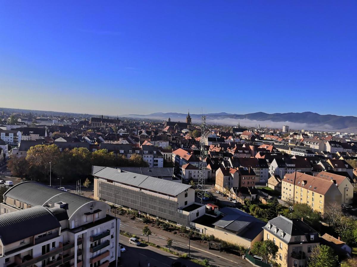 Bel Appartement Avec Vue Splendide Sur Toute La Ville De Colmar - Parking Gratuit Exterior foto