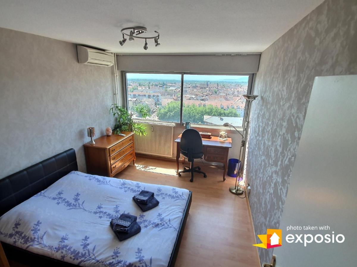 Bel Appartement Avec Vue Splendide Sur Toute La Ville De Colmar - Parking Gratuit Exterior foto