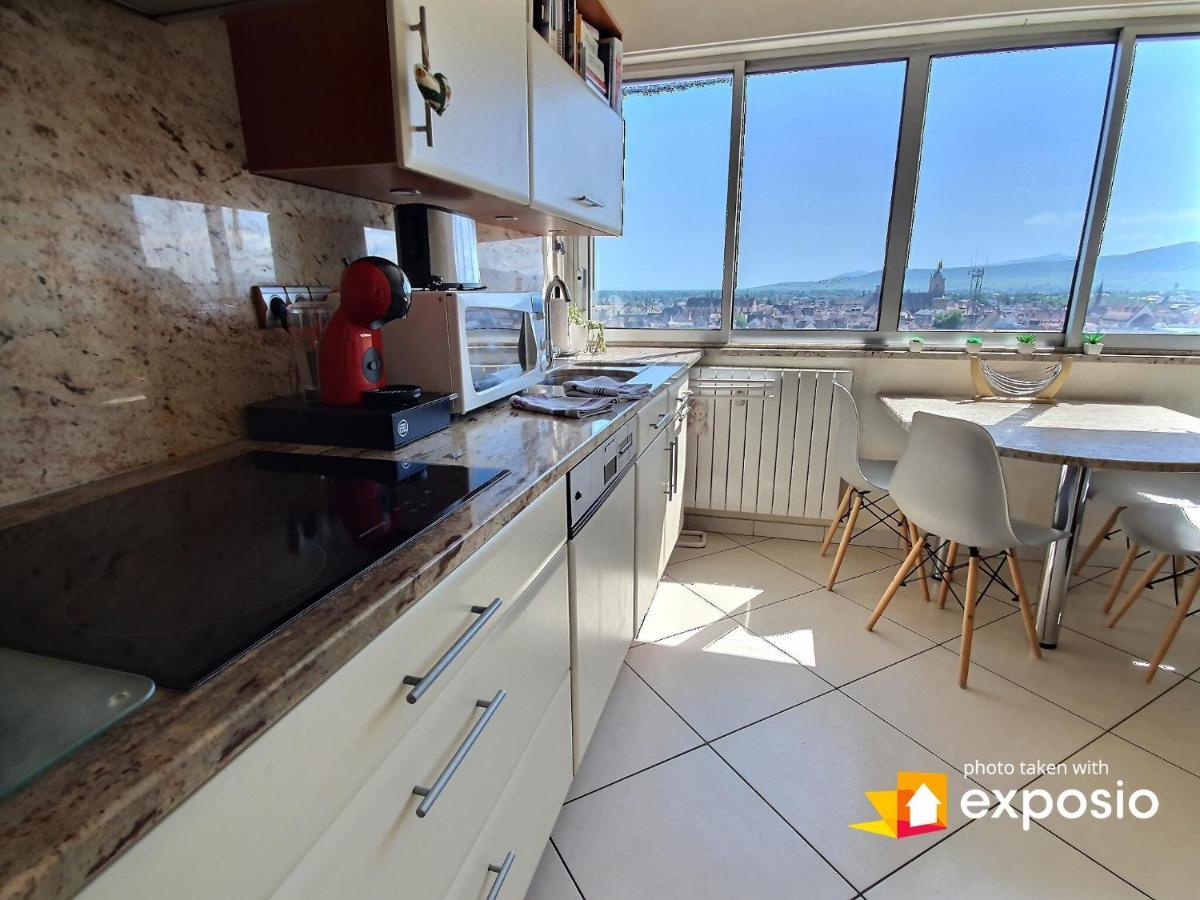 Bel Appartement Avec Vue Splendide Sur Toute La Ville De Colmar - Parking Gratuit Exterior foto