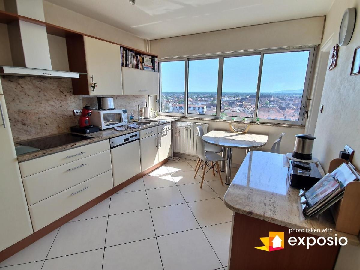 Bel Appartement Avec Vue Splendide Sur Toute La Ville De Colmar - Parking Gratuit Exterior foto