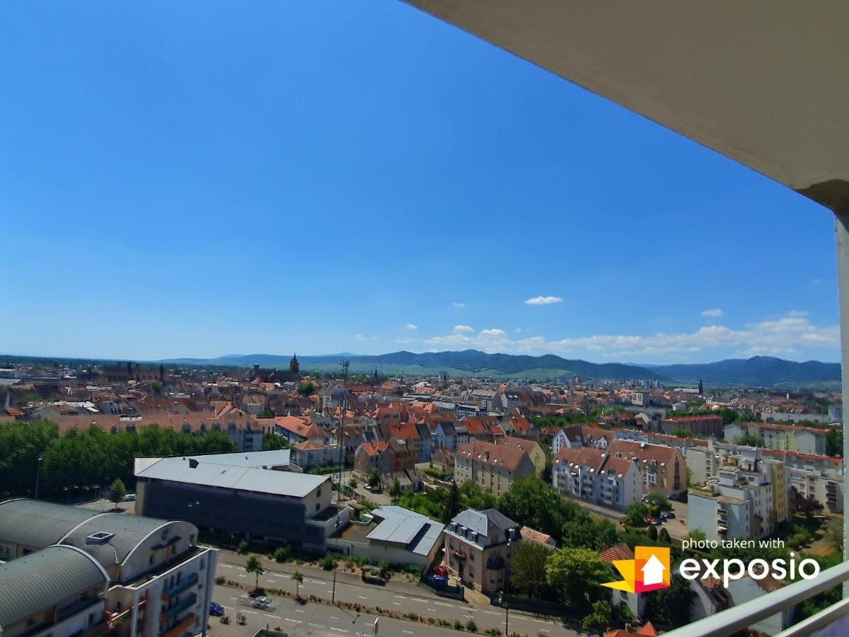 Bel Appartement Avec Vue Splendide Sur Toute La Ville De Colmar - Parking Gratuit Exterior foto