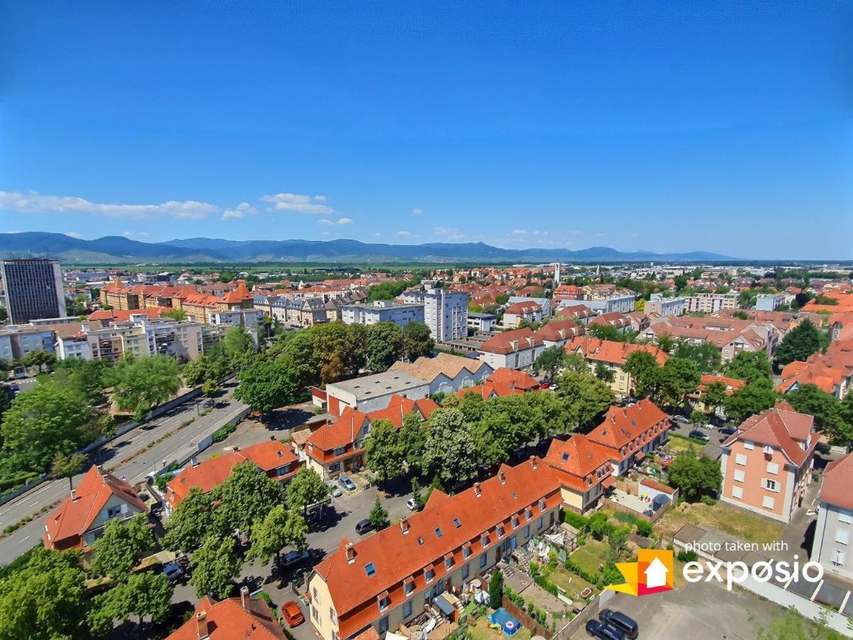 Bel Appartement Avec Vue Splendide Sur Toute La Ville De Colmar - Parking Gratuit Exterior foto