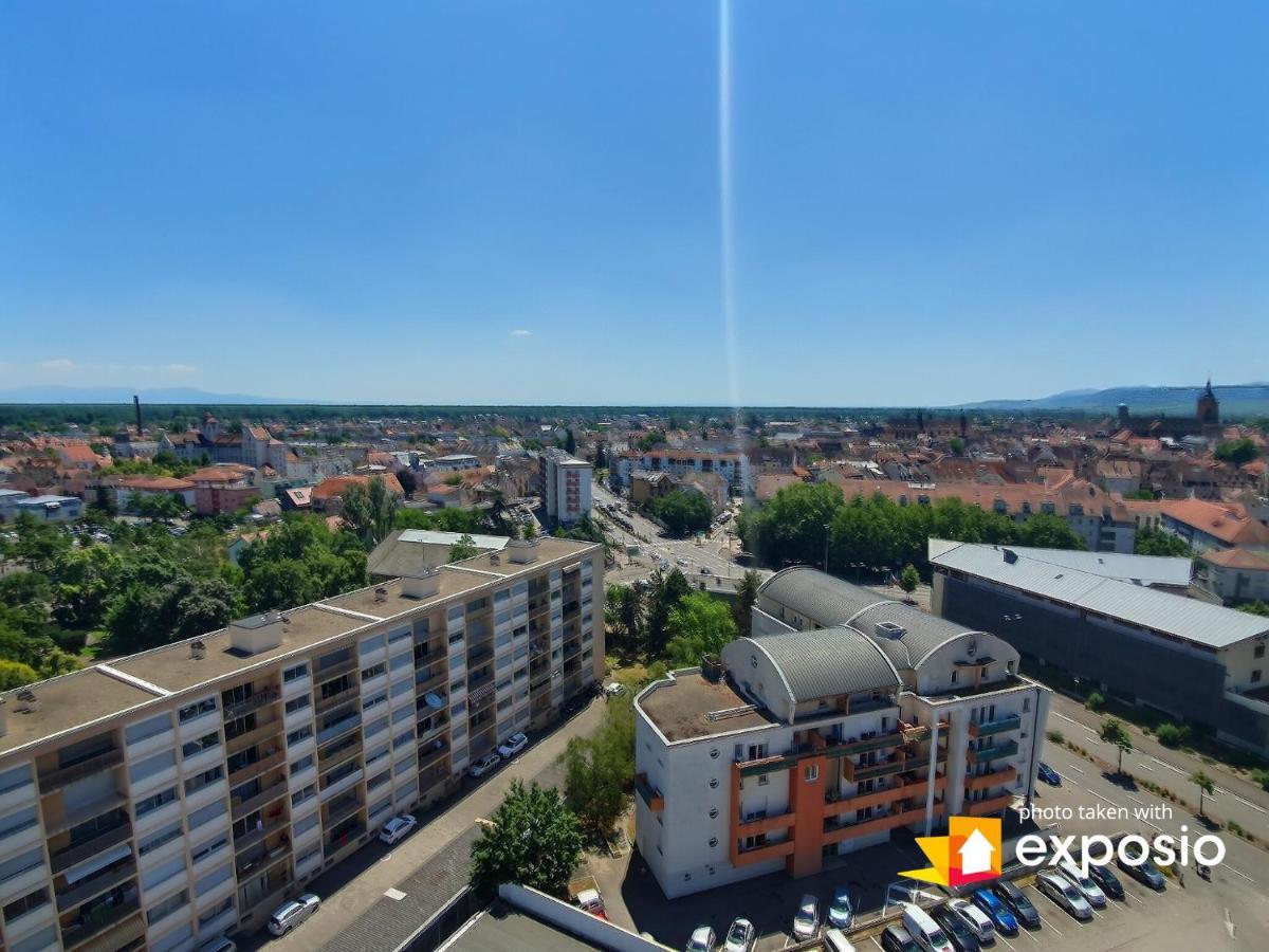 Bel Appartement Avec Vue Splendide Sur Toute La Ville De Colmar - Parking Gratuit Exterior foto